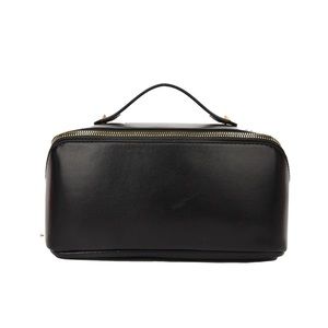 New, never used! Premium Everything Cosmetic Bag, black colored